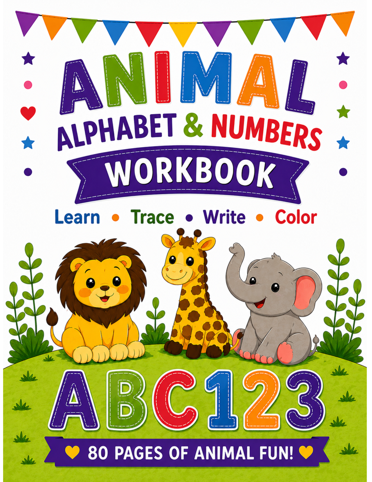 Animal Alphabet & Numbers Workbook