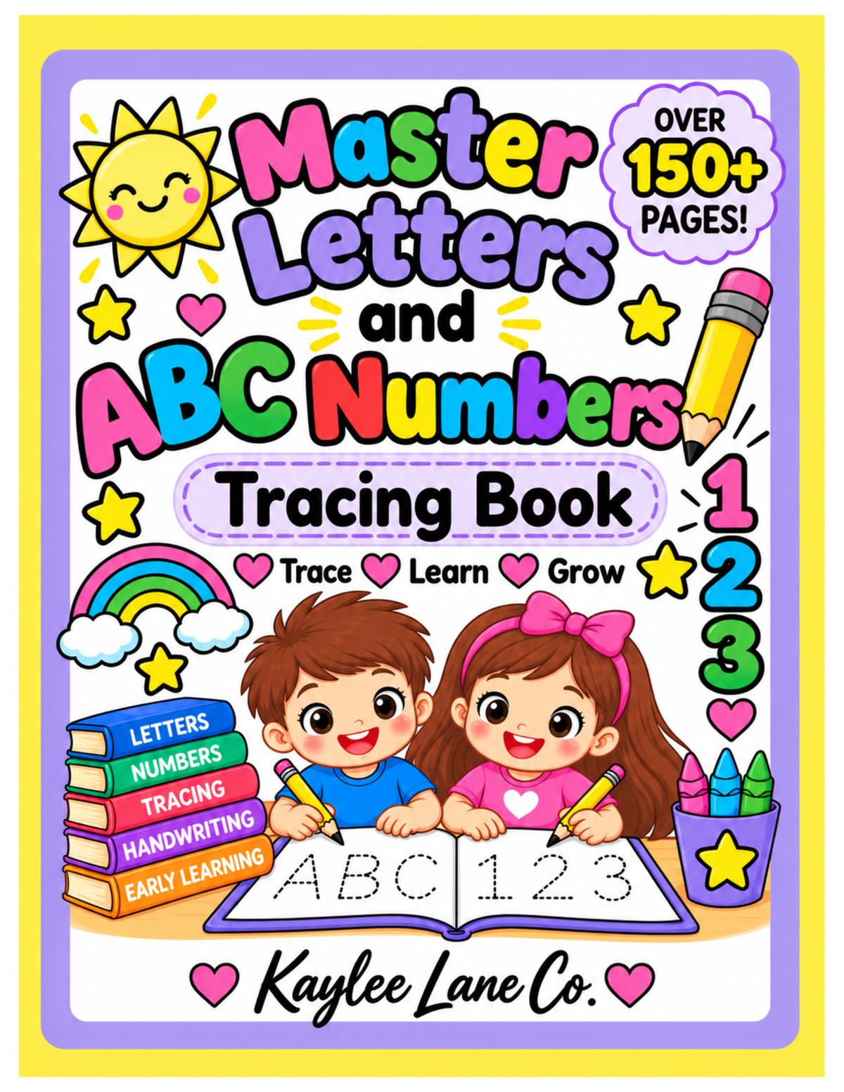 Master Letters and ABC Numbers Tracing Book