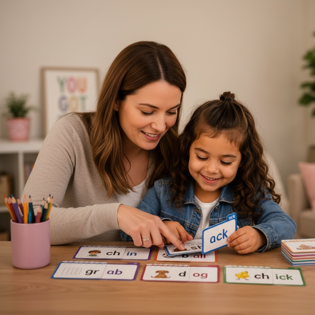 Word Family Phonics Flash Cards