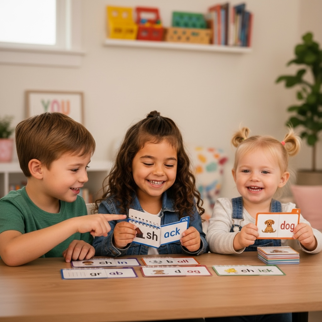 Word Family Phonics Flash Cards