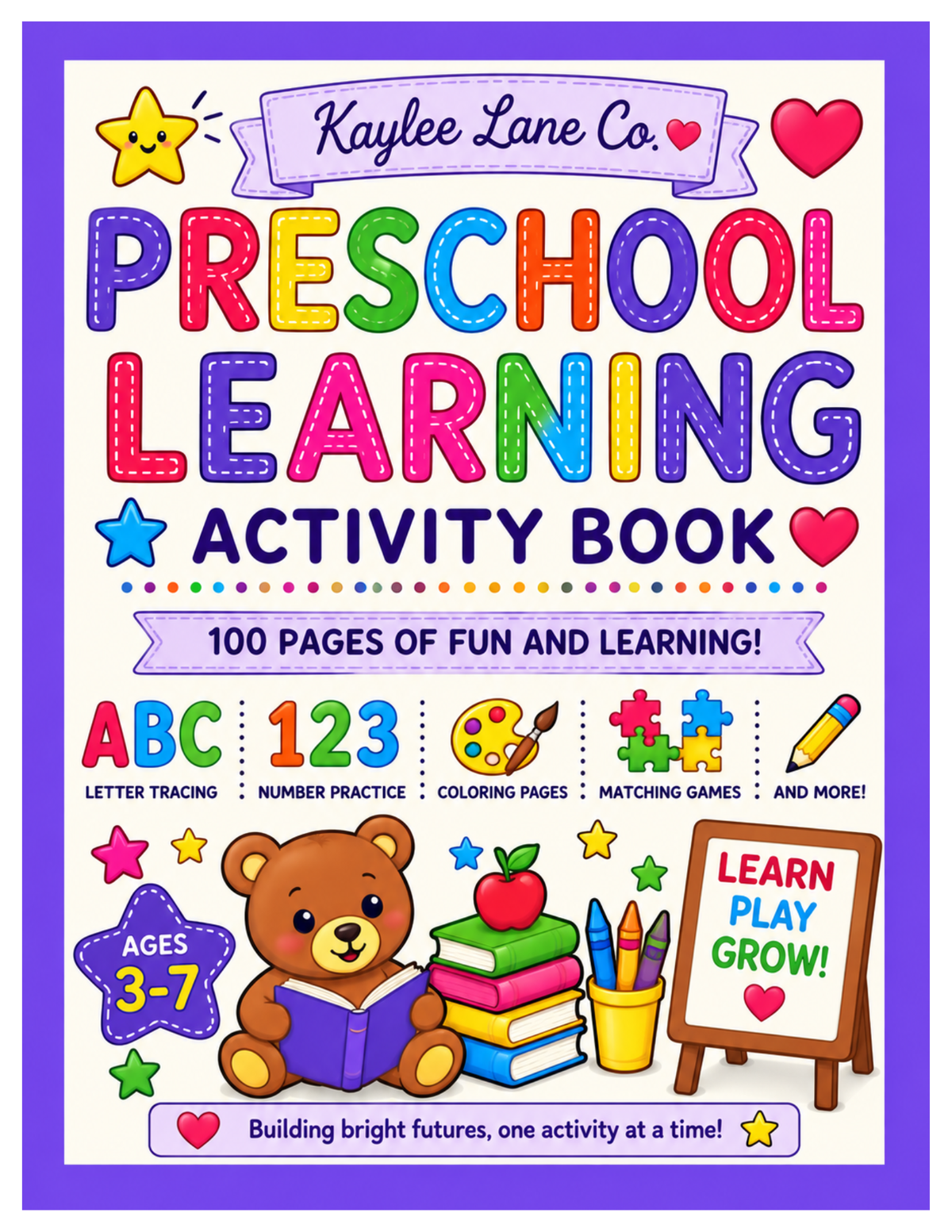 Preschool learning Activity Book